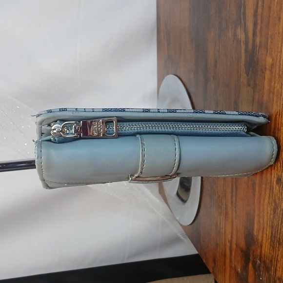 Steve Madden Blue Logo Women's Wallet Jean Colored - Picture 5 of 15